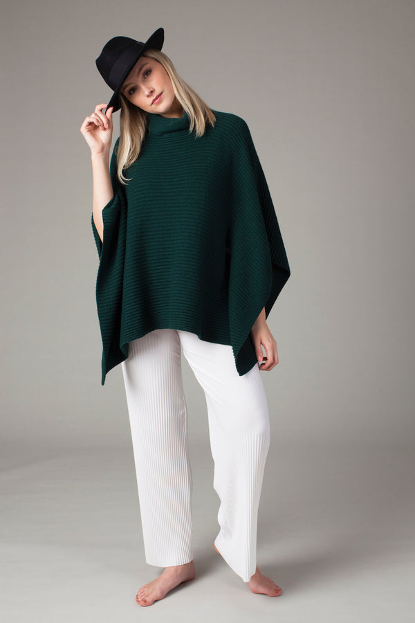 Polo Neck Poncho - Bird of Paradise London