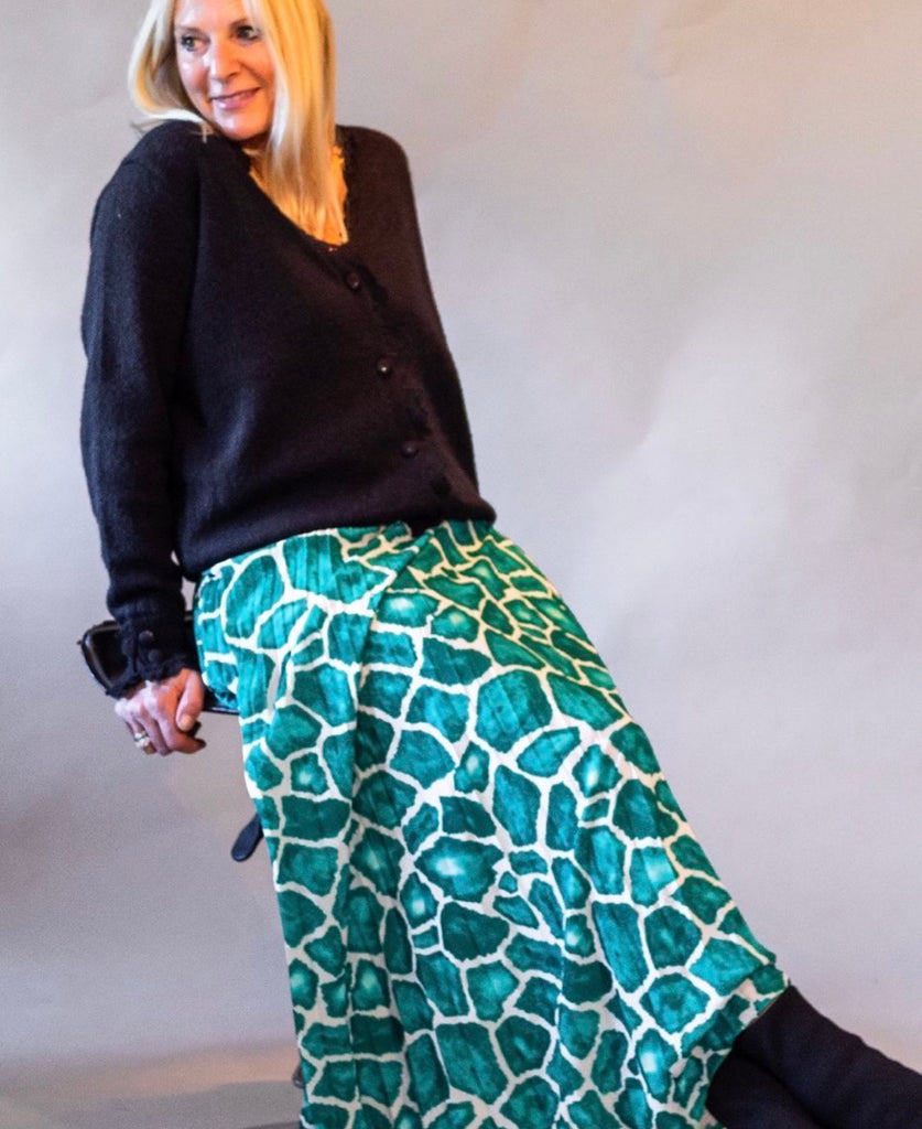 Leopard maxi outlet skirt quilt