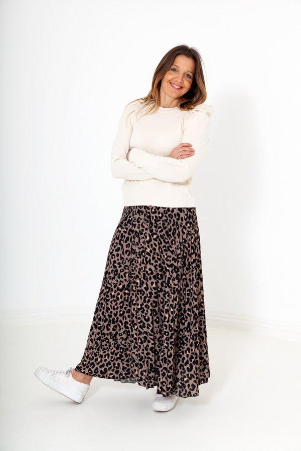 Leopard print outlet skirt online